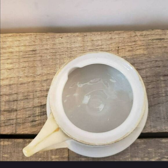 ANTIQUE NIPPON Porcelain Condiment Jar With Spoon Collectible - Picture 7 of 8